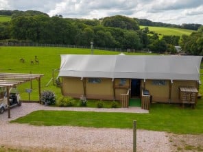 Safari Tent Glamping in a Deer Park
